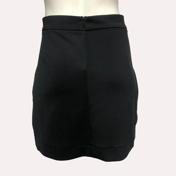 Simons Icone Black Straight Mini Skirt Size Large - Picture 2 of 10
